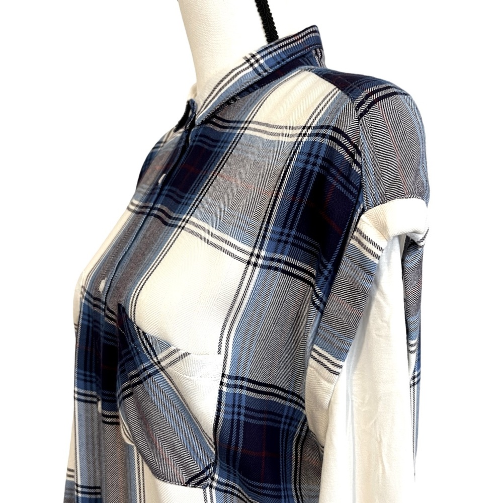 Rails Plaid Rolled Sleeve Button Down Shirt - Picture 5 of 14